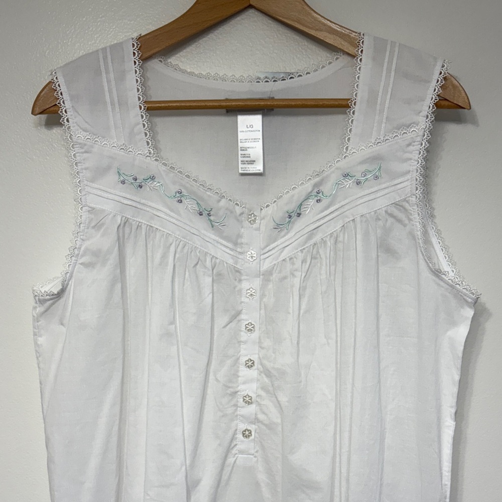 White Cotton Nightgown